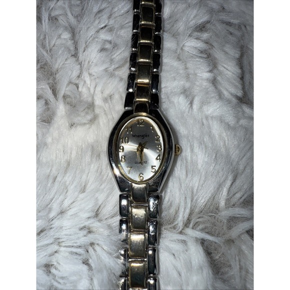 Wrangler Ladies Two-Tone Quartz Watch With Gold Dial & Silver-Tone Bracelet 4550 - Picture 1 of 5